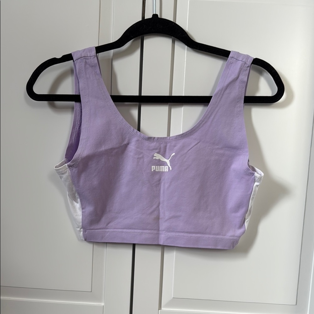 Puma Lavender and White Sports Bra